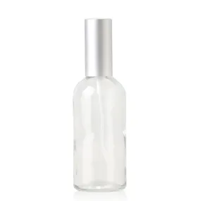 100ml Clear Glass Spray Bottle (Matte Silver)