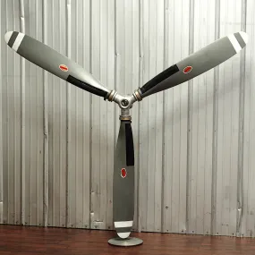 105" 3-Bladed ROTF ( Right off the Plane) raw industrial aviation art Airplane Propeller Blade Wall Display