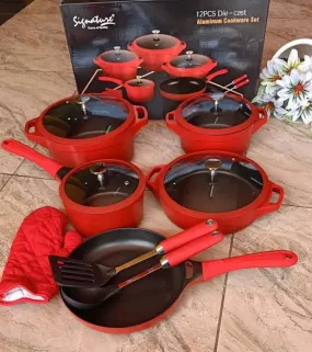 12pcs Die Cast Cookware Set