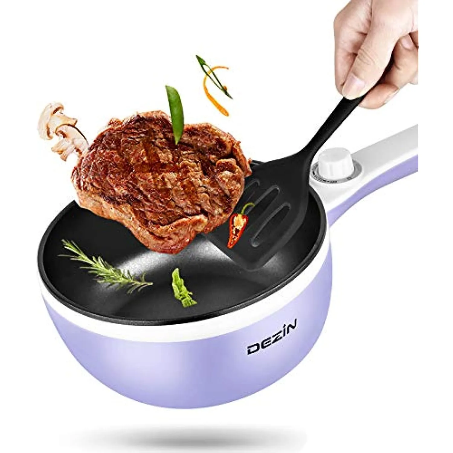 1.5L Mini Portable Hot Pot for Food Warmer With Heat Adjustment