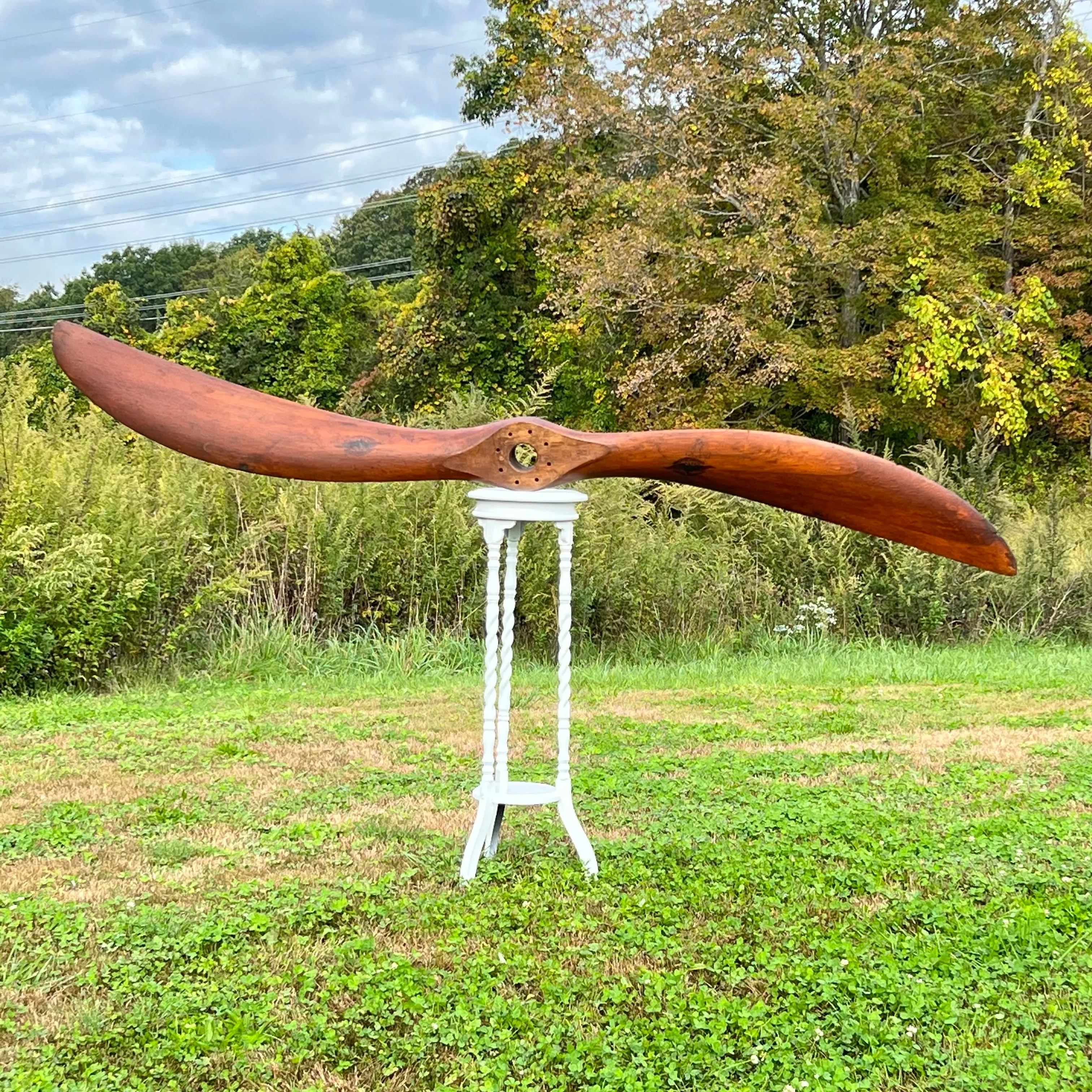 1916 Curtiss Jenny JN4C Canuck WWI Paragon Scimitar Wooden Airplane Propeller