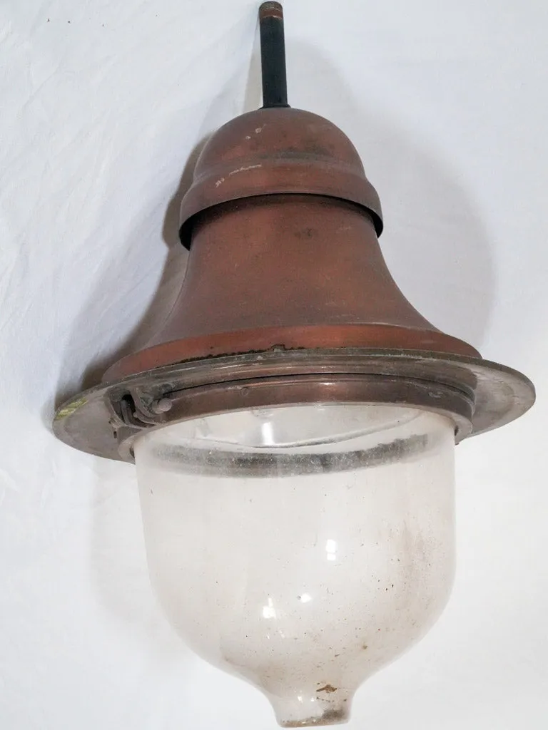 1970s French Copper lantern from Roussillon 25½"