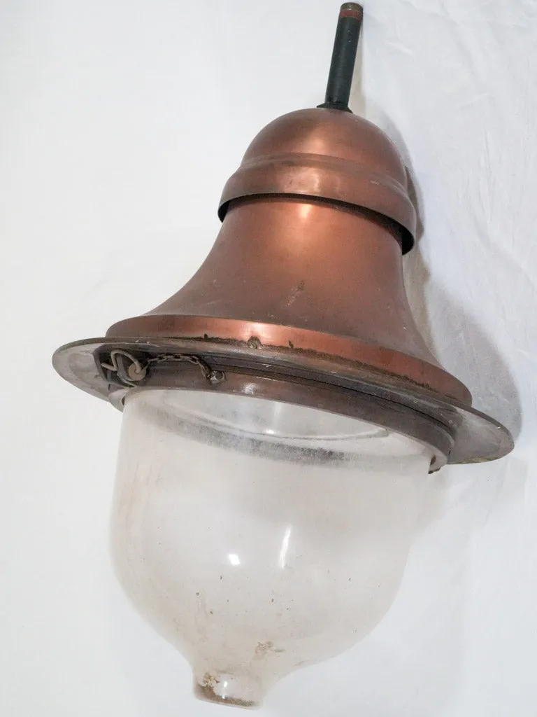 1970s French Copper lantern from Roussillon 25½"