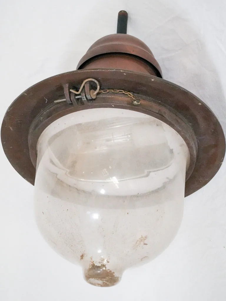 1970s French Copper lantern from Roussillon 25½"