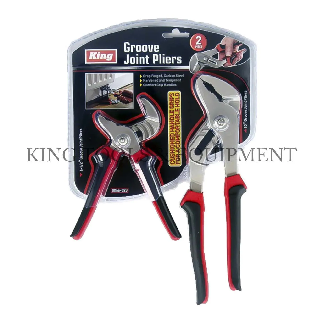 2-pc GROOVE JOINT PLIERS SET (6.5" & 10") - 0066-0