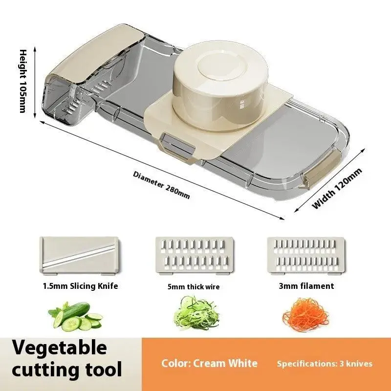 2in1 Multifunctional Vegetable Cutter For Cutting And Draining Vegetables Sturdy Food Chopper Convenient Dicer Kitchen Gadget