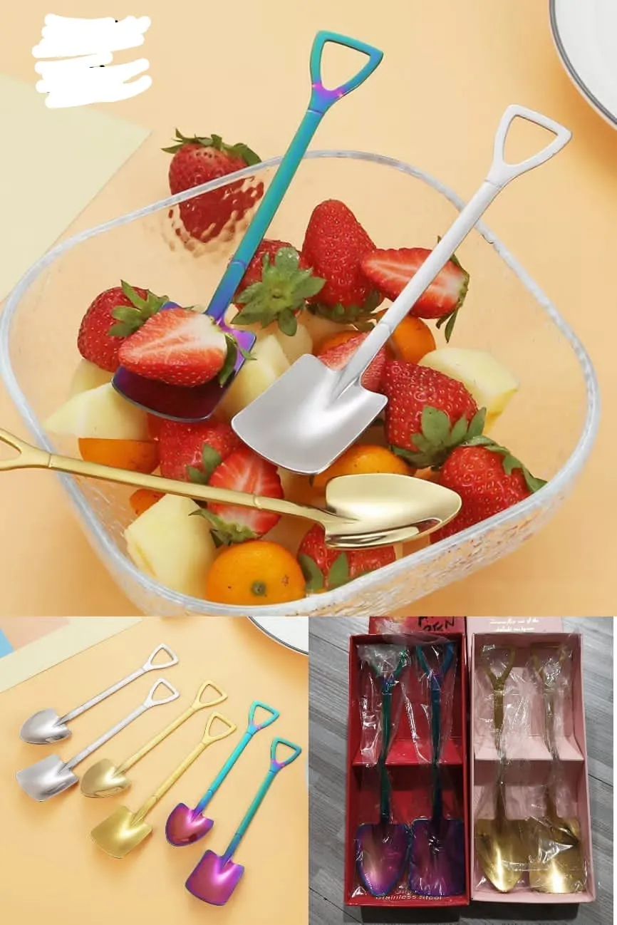 2pcs Creative Stainless Steel Spoon Set