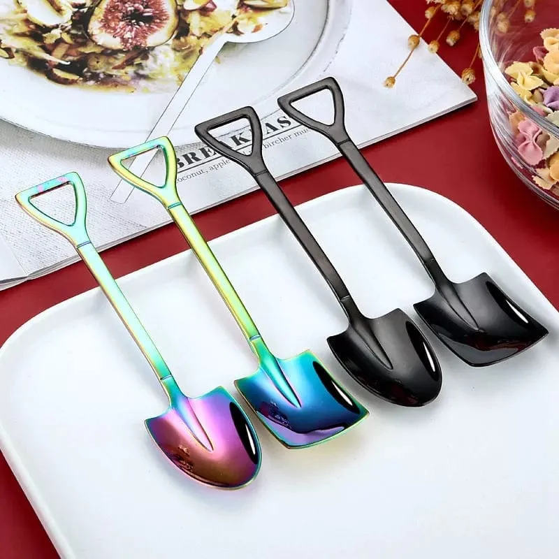 2pcs Creative Stainless Steel Spoon Set