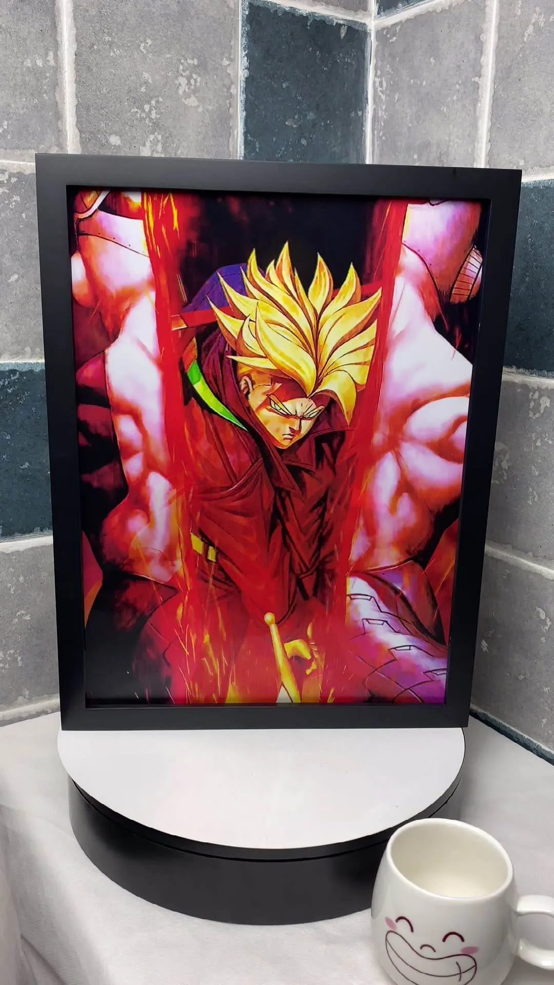 3D | Dragon Ball Z Trunks vs Freiza | 11.6 x 15.5 3D Poster | 2 Pics In 1 |