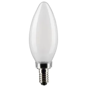 4W B11 LED - Frosted - Candelabra Base - 5000K - 350 Lumens - 120V - 2PK