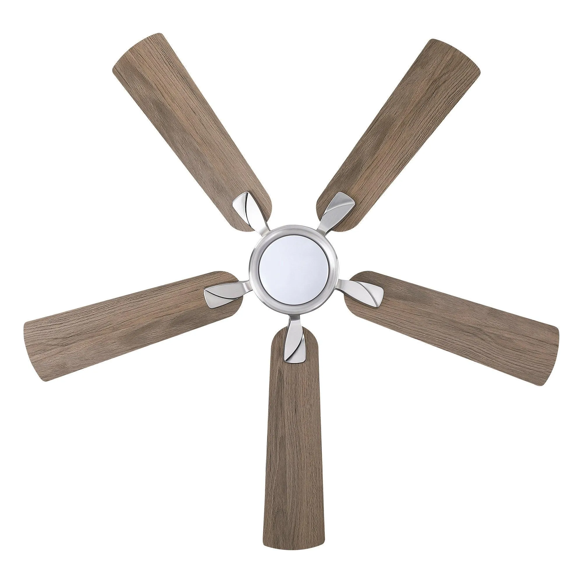 52" Tata Nagar Industrial Brush Nickel Downrod Mount Reversible Ceiling Fan with Lighting and Remote Control