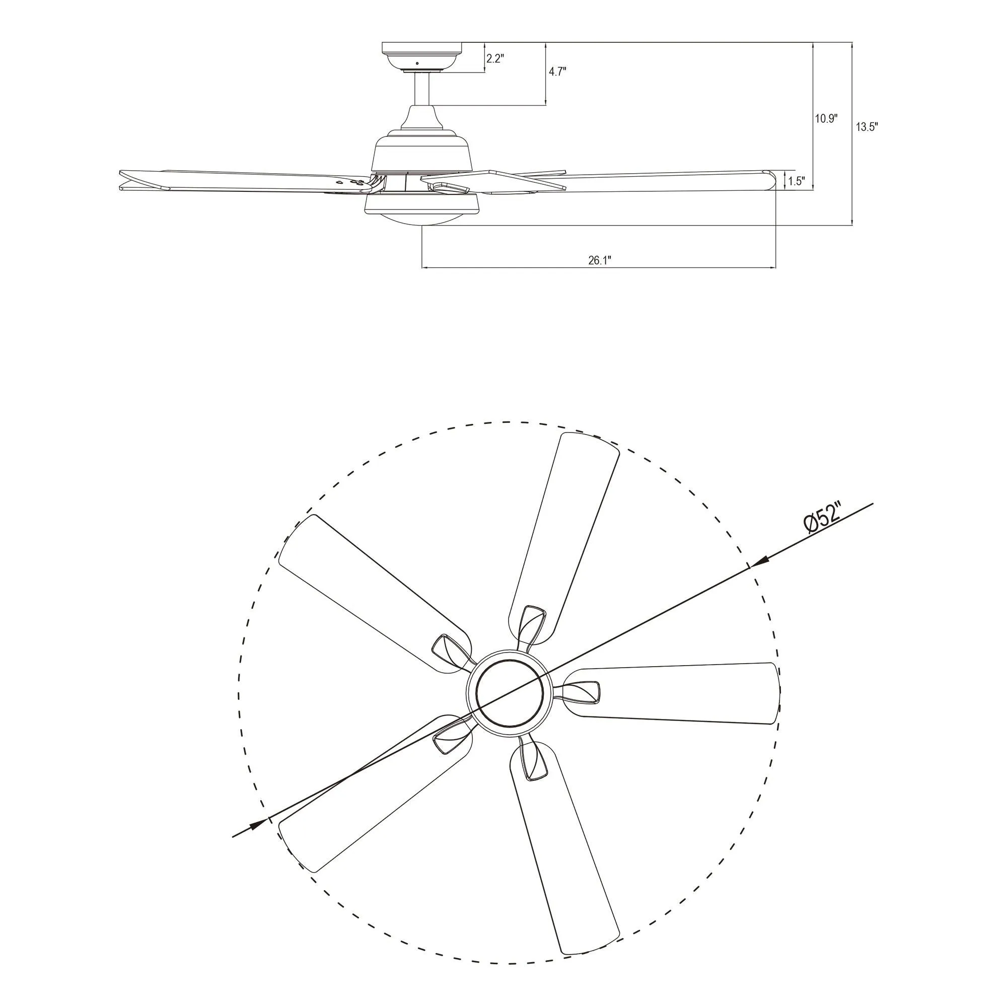 52" Tata Nagar Industrial Brush Nickel Downrod Mount Reversible Ceiling Fan with Lighting and Remote Control