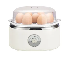 7-Egg Capacity Electric Egg Steamer, One-Button, Compact