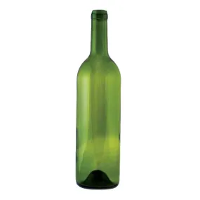 750 ml Green Punted Bordeaux Wine Bottles, 12 per case