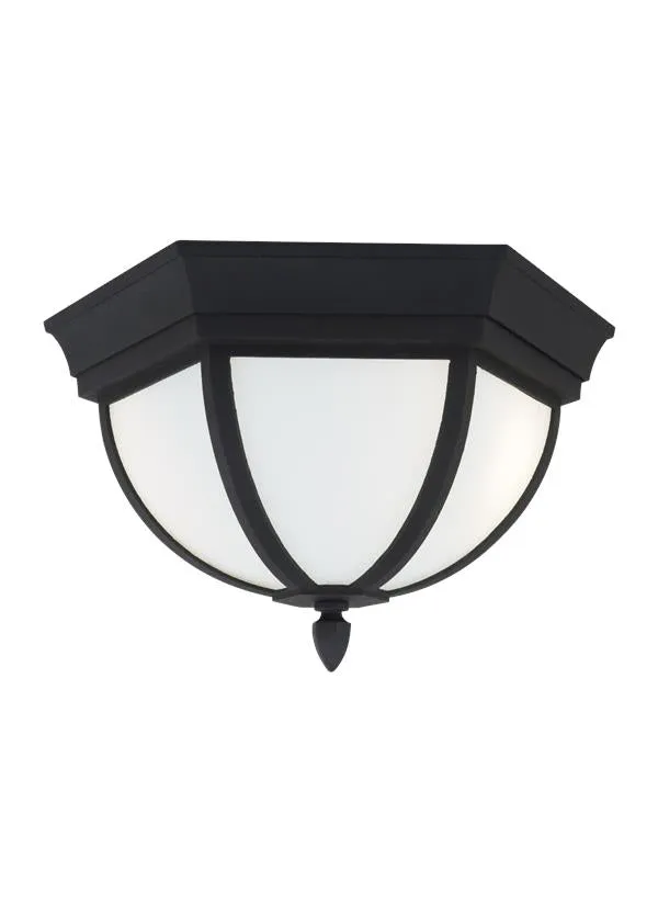 79136EN3-12, Two Light Outdoor Ceiling Flush Mount , Wynfield Collection