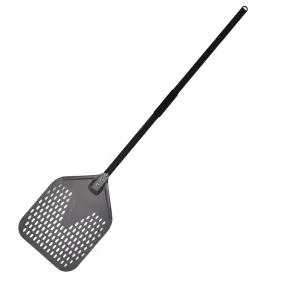 Anygleam Pizza Shovel 25cm X 121cm Dark Grey for Perforated Peel with Metal Handle Oven Turning Baking Accessory