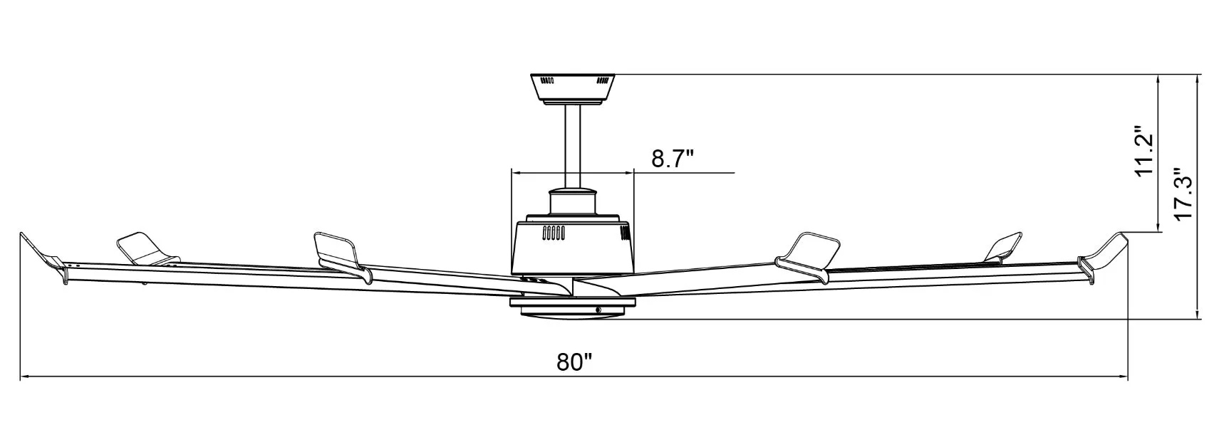 ARCTIC 7-Blade Industrial Fan, 7 Blades with 70" Sweep, Energy Star Rated