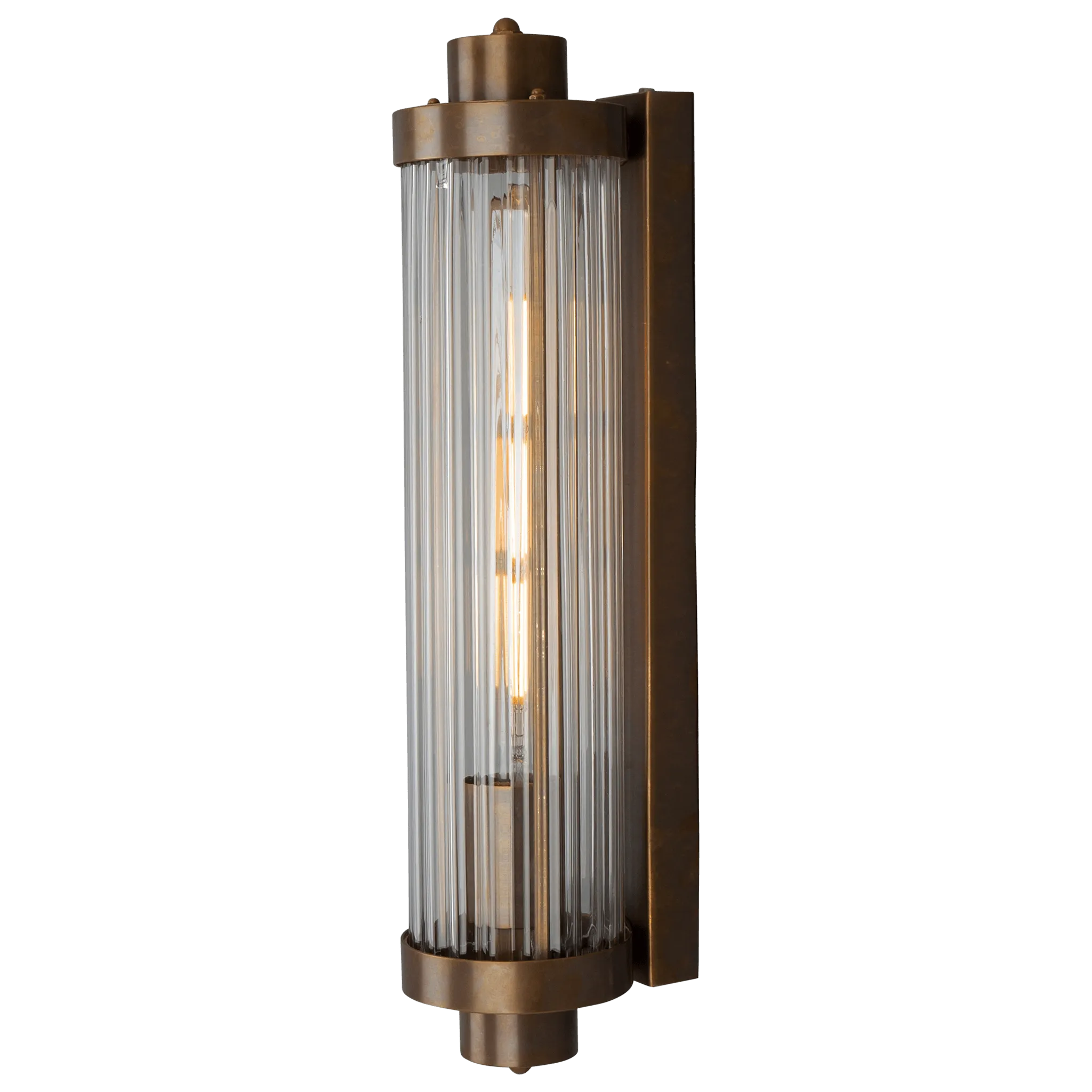 Art Deco Brass Bathroom Wall Light