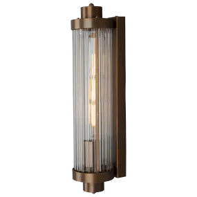 Art Deco Brass Bathroom Wall Light