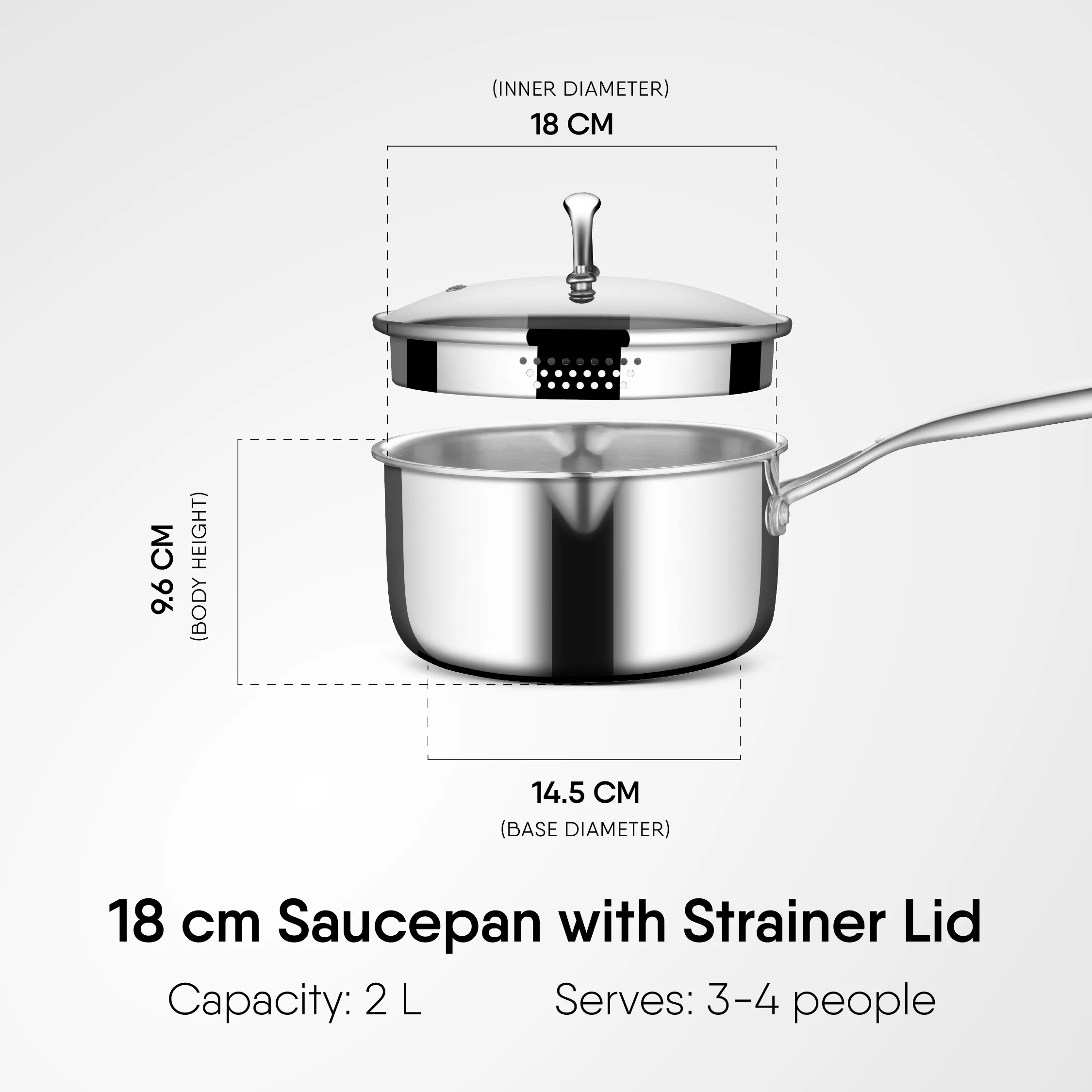 Artisan Saucepan with Strainer Lid