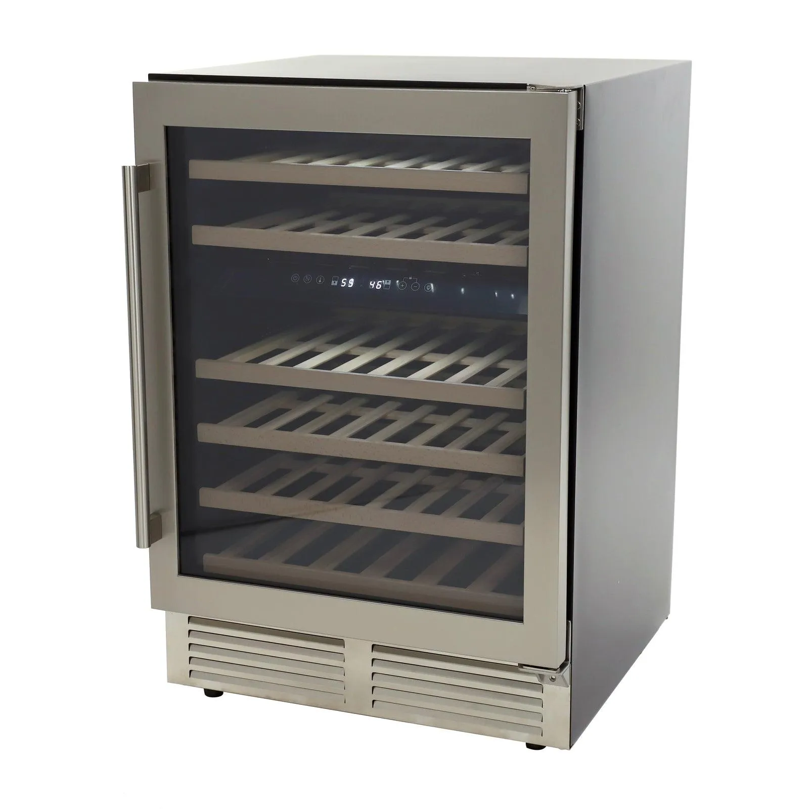 Avanti WCD46DZ3S 43 Bottle Designer Series Dual-Zone Wine Cooler