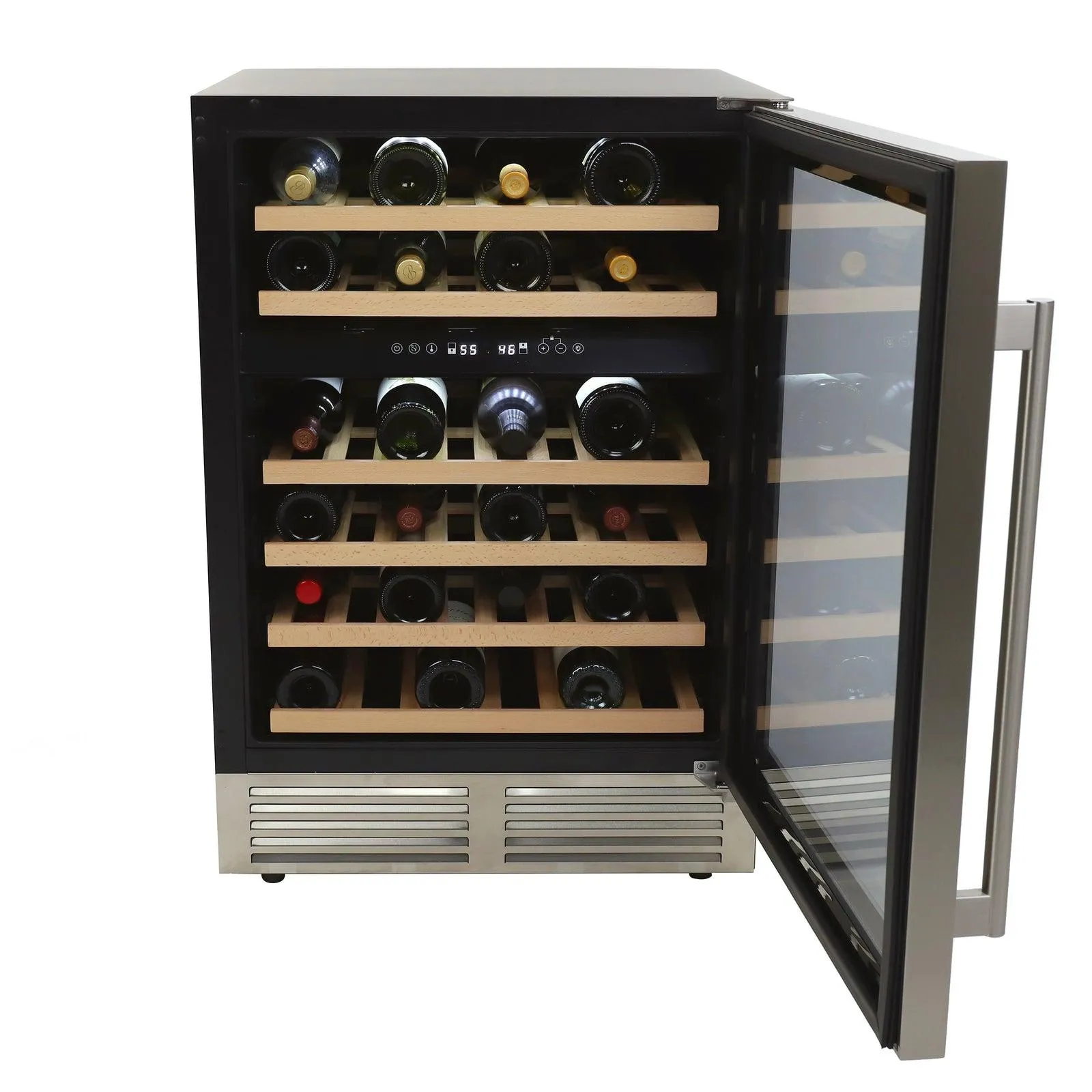 Avanti WCD46DZ3S 43 Bottle Designer Series Dual-Zone Wine Cooler