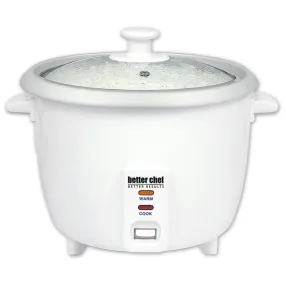 Better Chef 8-Cup-16-Cup Cooked- Rice Cooker With Cup & Paddle - White - 8 cup