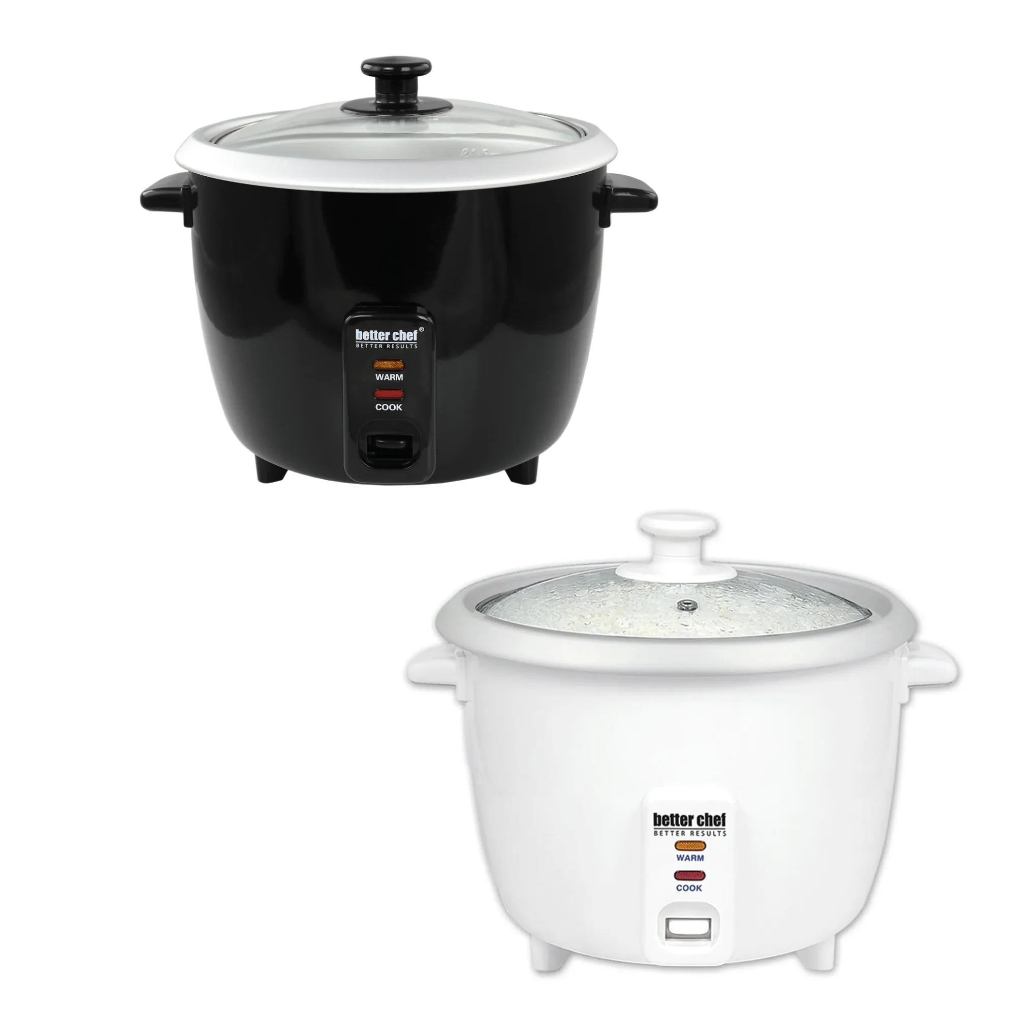 Better Chef 8-Cup - 16-Cup Cooked - Rice Cooker with Measuring Cup and