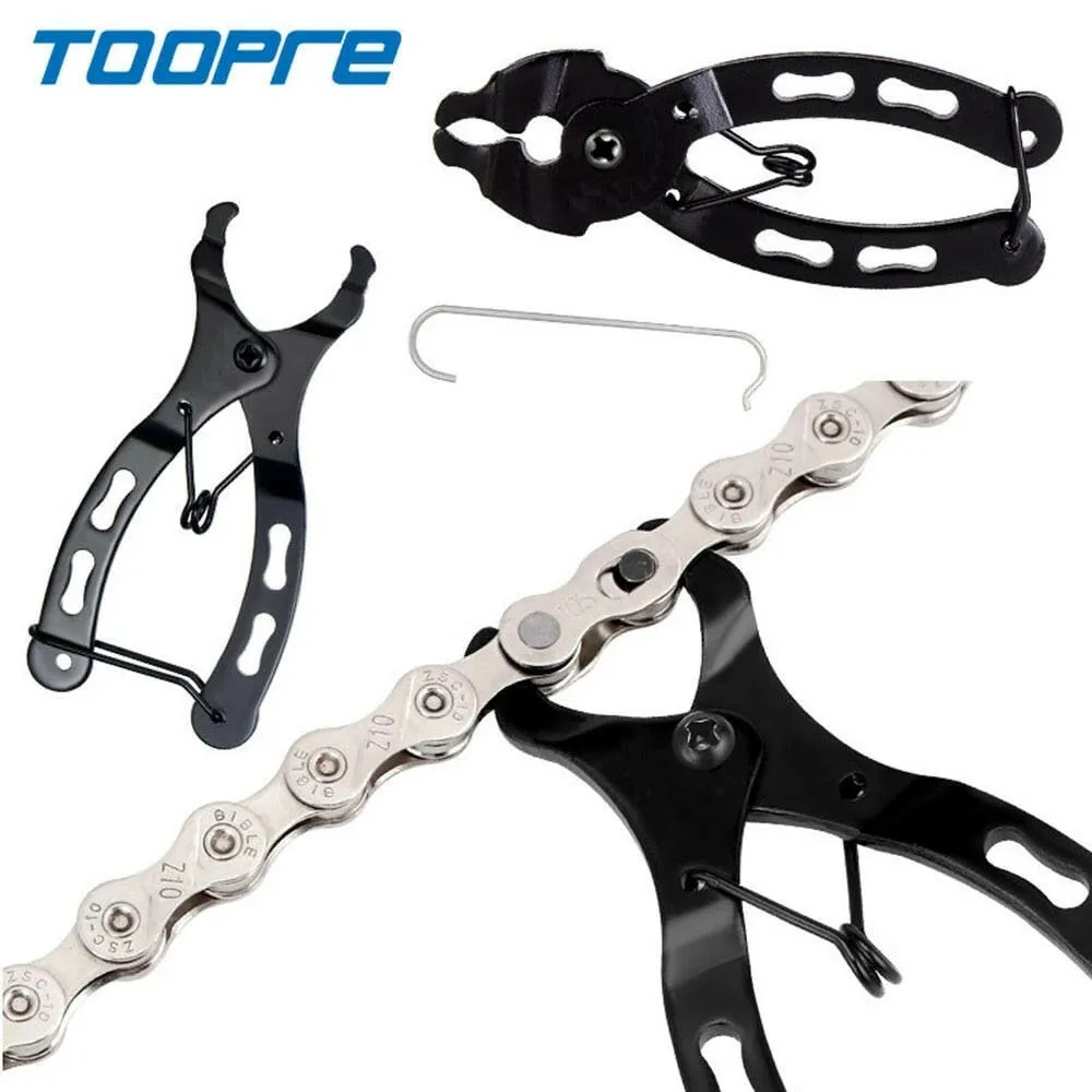 Bike Chain Quick Link Tool Mini Bike Chain Clamp Chain Link Magic Buckle Pliers Bike Tool Removal Quick Repair Bicycle Tools