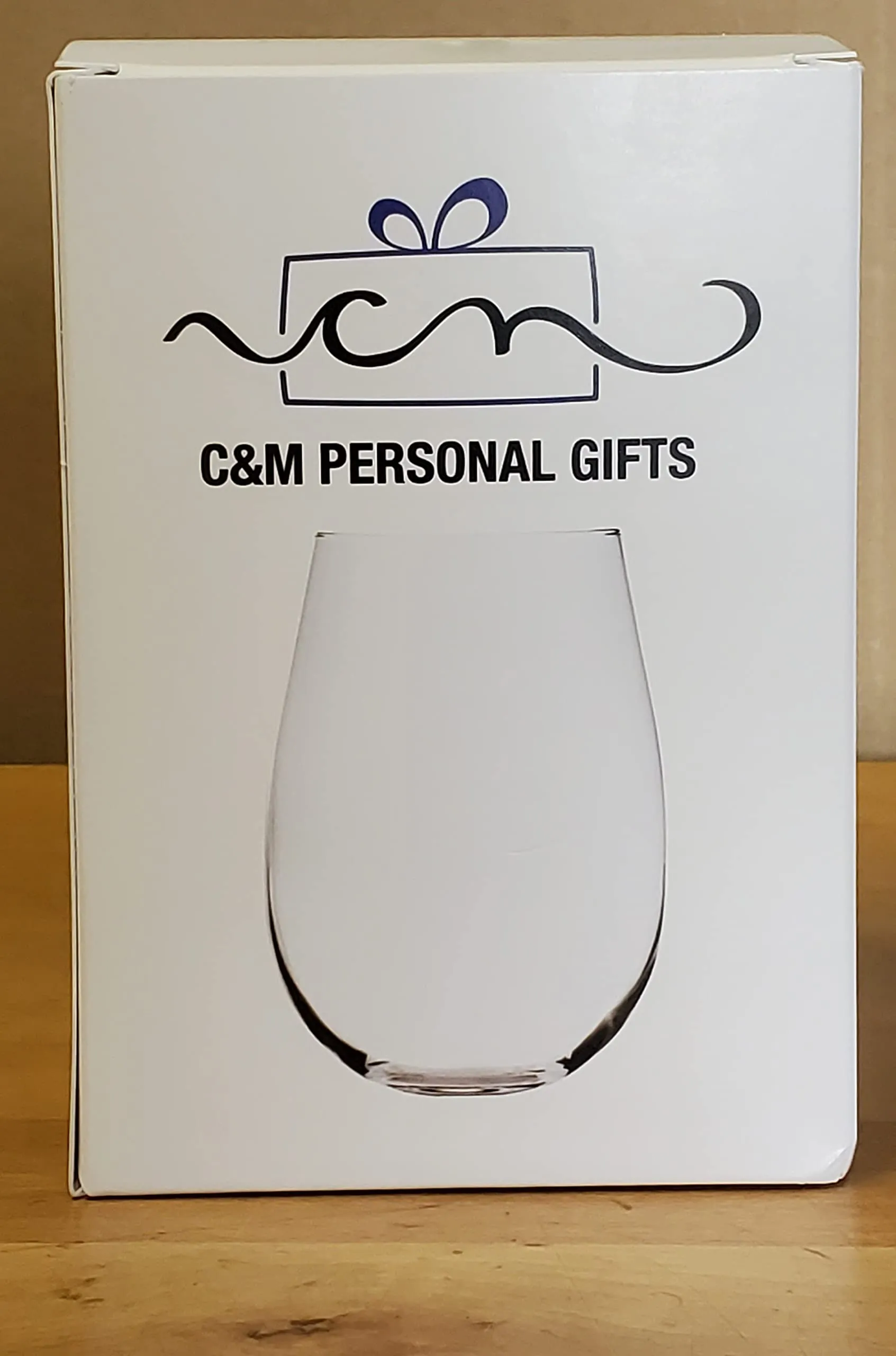 C & M Personal Gifts A Wise Woman Once Said "F*ck this sh*t" Stemless Wine Glass (1 Piece) 17 Ounces, Gag Gifts for Women, Funny Christmas gift, Amazing Laser Engraved tumbler for Ladies, Made in USA