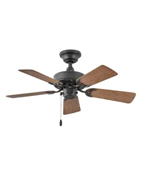 Cabana 36" Ceiling Fan in Matte Black