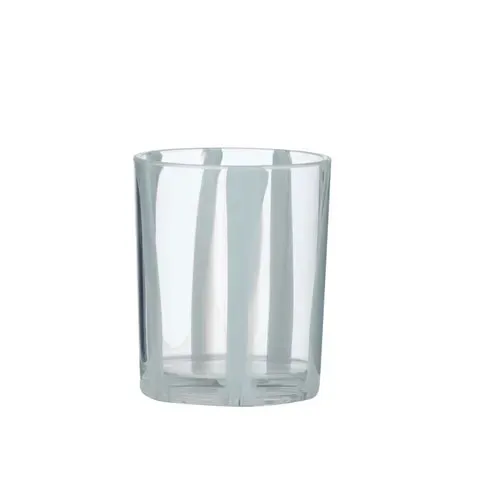 Cabana Acrylic Glassware | Blue Stripe