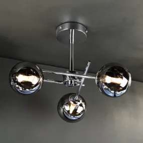 Cannes 3 Light Ceiling Light - Chrome