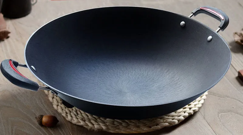 Cast Iron With Double Ears, Round Bottom Flat-bottomed Iron Pan