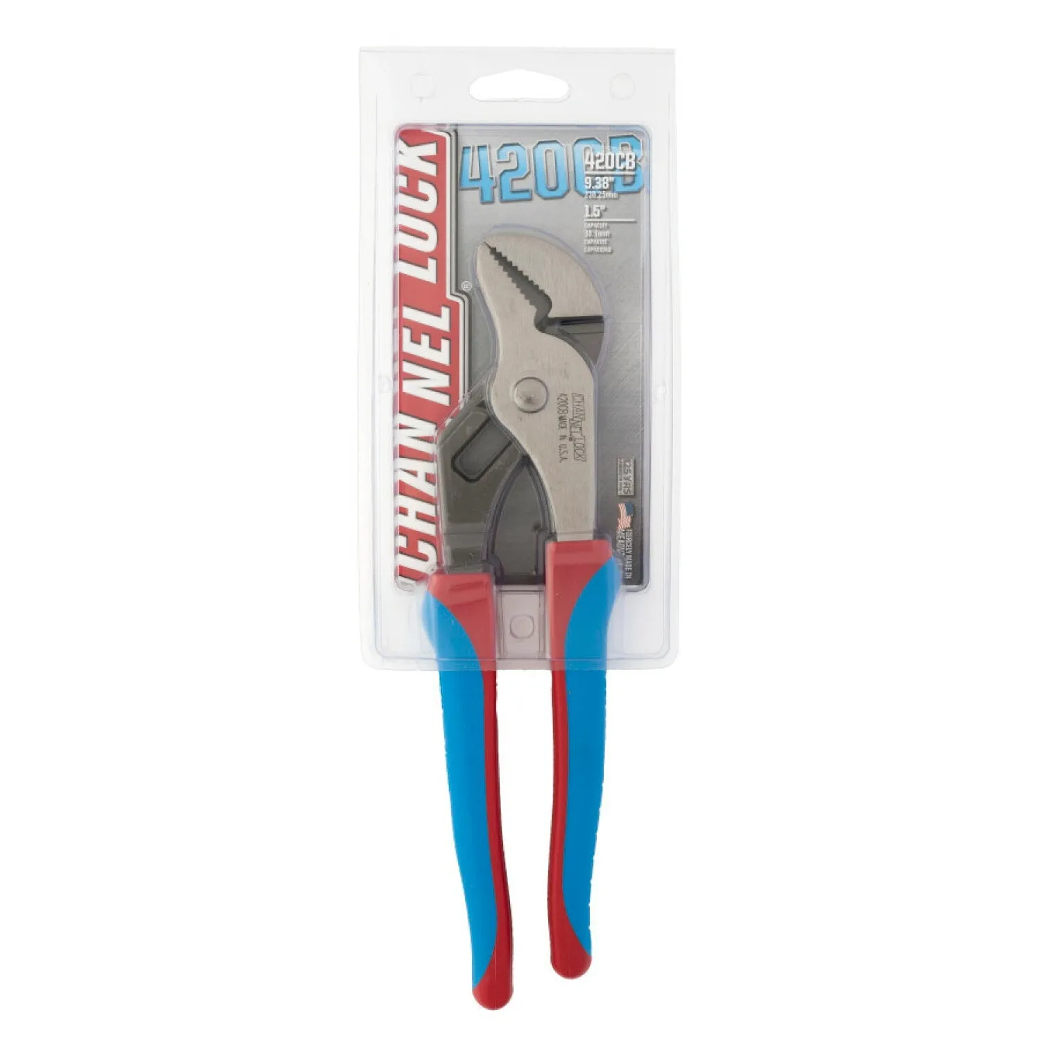 Channellock 420CB 9.5-inch Code Blue Straight Jaw Tongue & Groove Pliers