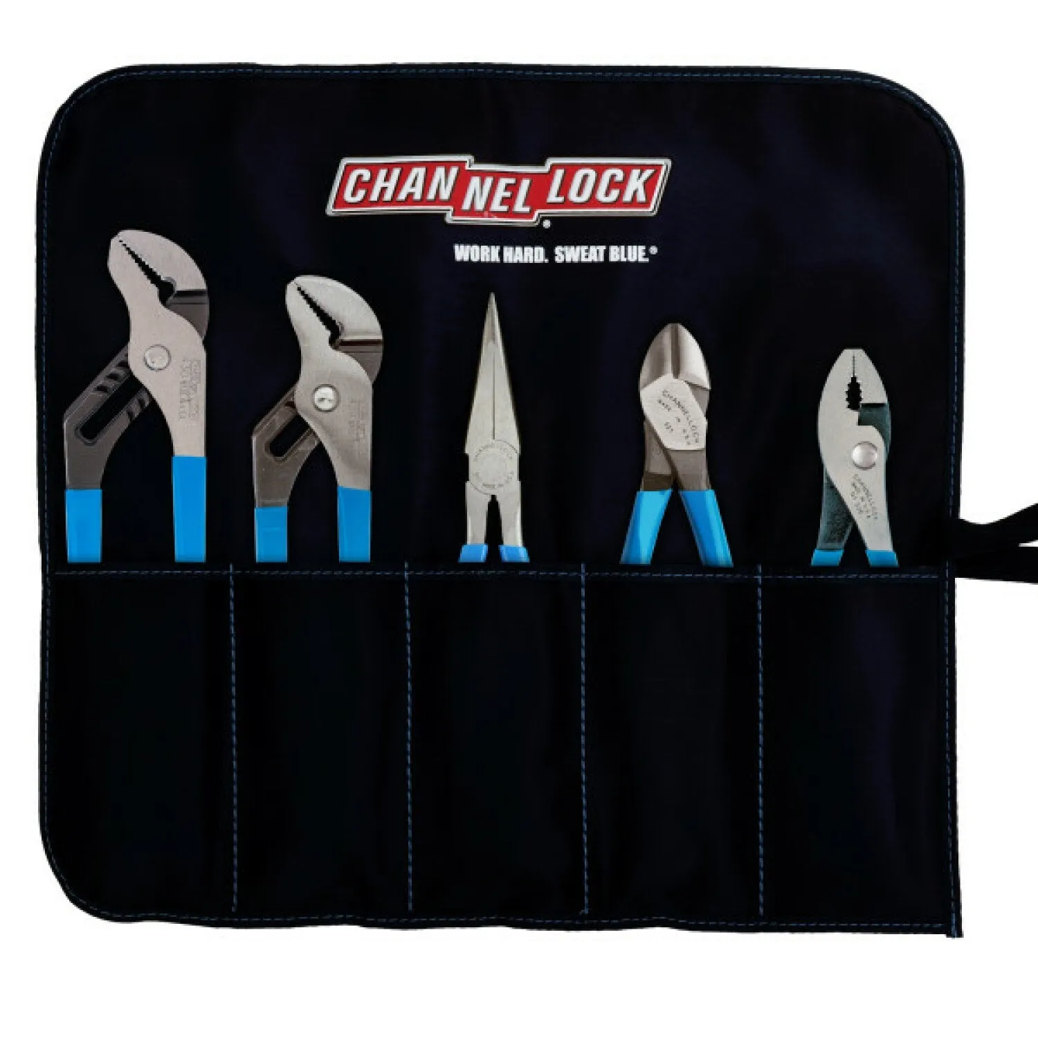 Channellock TOOL ROLL-3 5PC Professional Pliers Set with Tool Roll