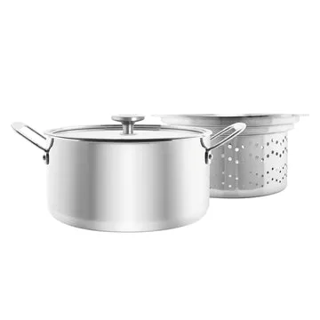 Chantal 3.Clad Stockpot 7 qt with steamer insert