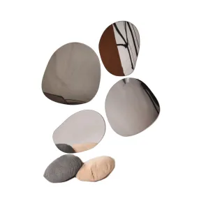 Children's Plastic Safety Mirrors - Pebble Set 4