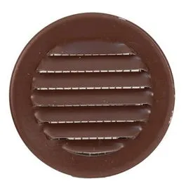 Circle Vent, Brown, 4-In.