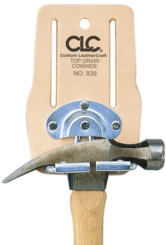 CLC Tool Works Series 839 Hammer Holder, Leather, Tan, 7-1/2 in W, 2.4 in H :EA: QUANTITY: 1