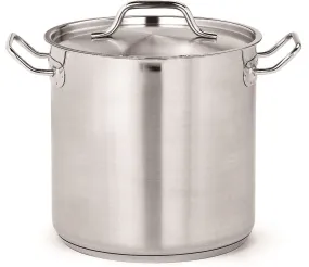 Combisteel Stainless Steel Deep Stock Pot With Lid 17 Litre - 7501.0015