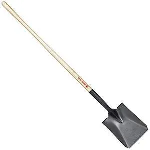 Corona #2 Square Point Shovel 15 Gauge 48" Ash Wood Handle