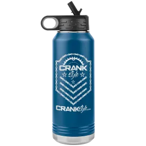 Crank Style Emblem Water Bottle