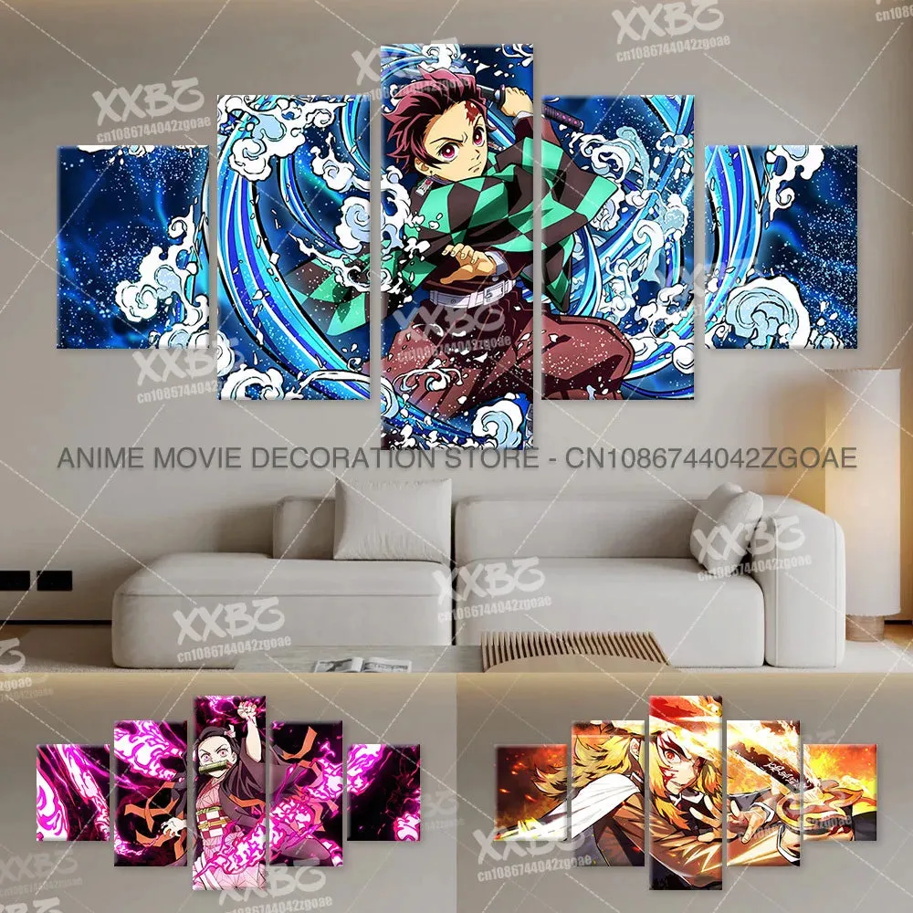 Demon Slayer Canvas Wall Art - Kamado Tanjirou & Nezuko