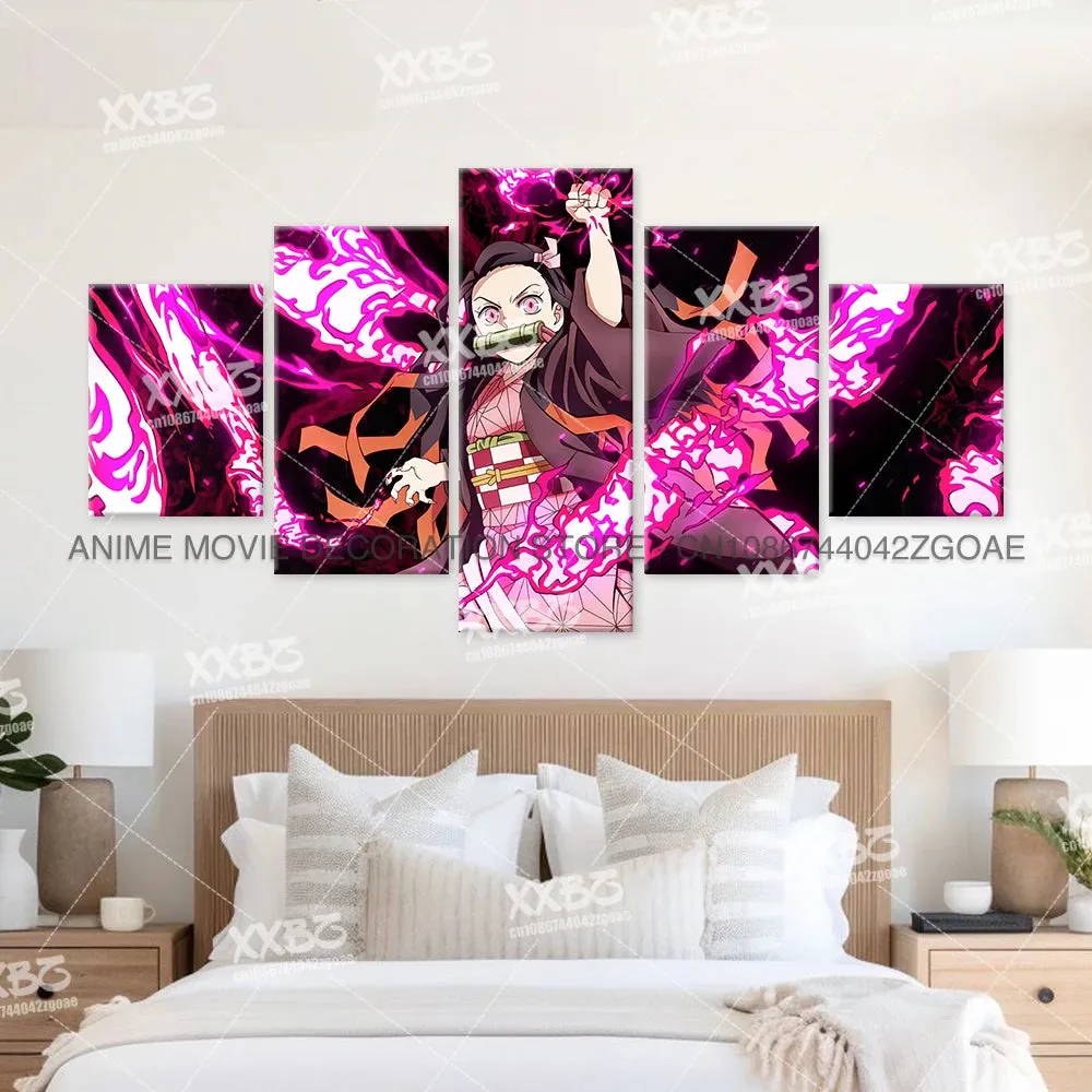 Demon Slayer Canvas Wall Art - Kamado Tanjirou & Nezuko