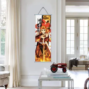 Demon Slayer Rengoku Kyoujurou Demon Slaying Corps Anime Poster Wall Scroll (70 x 25 Cms)