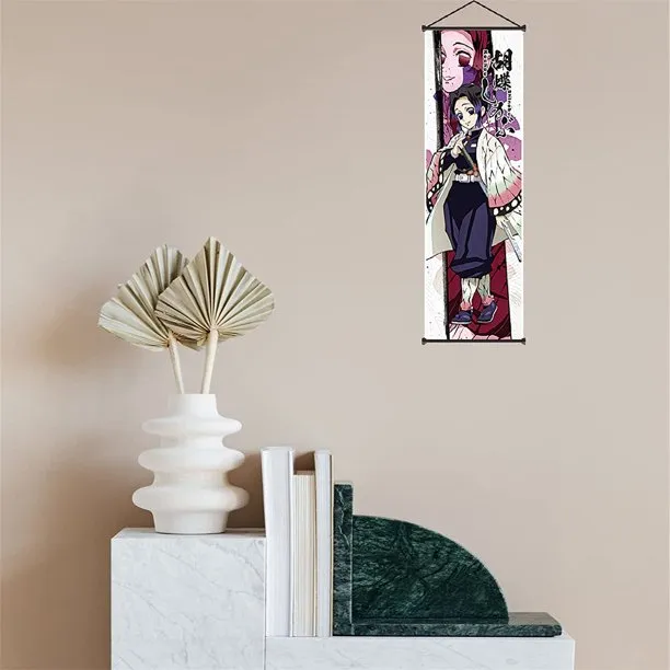 Demon Slayer Shinobu Kochou Slaying Corps Anime Poster Wall Scroll | 70 x 25 Cms |