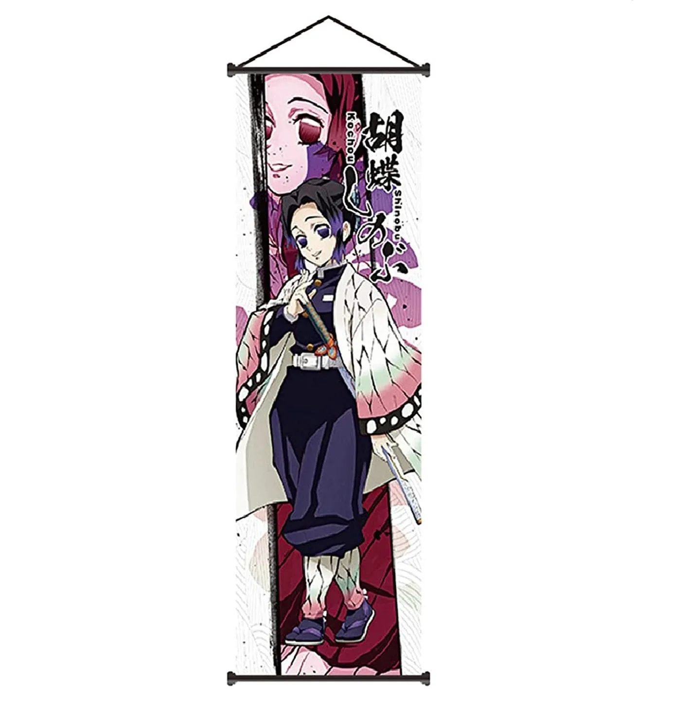 Demon Slayer Shinobu Kochou Slaying Corps Anime Poster Wall Scroll | 70 x 25 Cms |