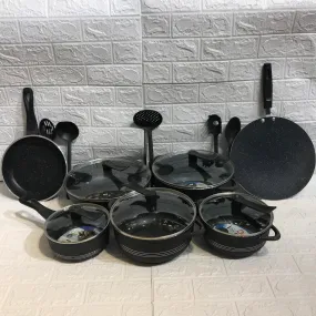 Dessini Cookware Set 17 Pcs-Black