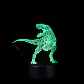 Dinosaur LED 3D Illuminated Lamp Optical Desk Night Light With 7 Color Changing